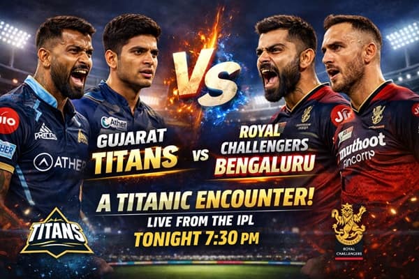 Gujarat Titans vs Royal Challengers Bengaluru Timeline