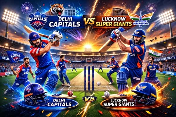 Delhi Capitals vs Lucknow Super Giants timeline