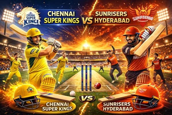 Chennai Super Kings vs Sunrisers Hyderabad Timeline