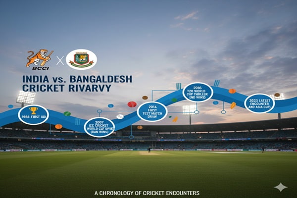 India National Cricket Team vs Bangladesh National Cricket Team Timeline