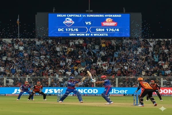 Delhi Capitals vs Sunrisers Hyderabad Timeline